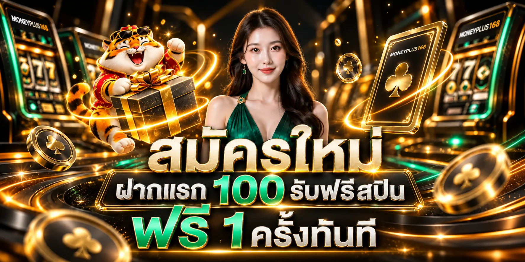 สมัครใหม่ MONEYPLUS168 ฝากแรก 100 พร้อมสิทธิสมาชิก